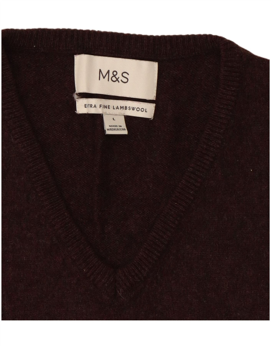 Marks & Spencer Débardeur pour homme en laine mouchetée marron