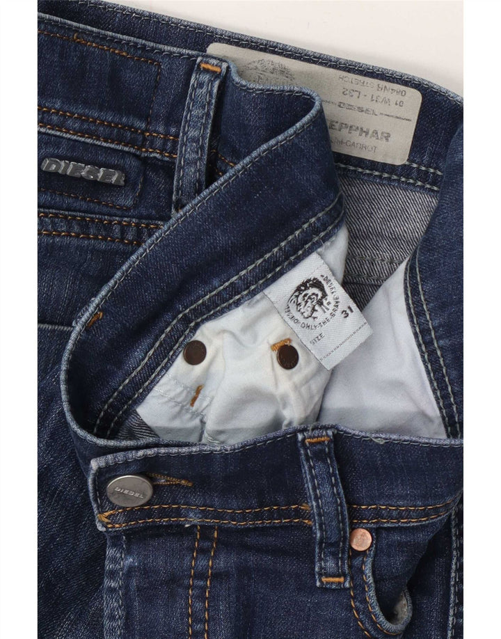 Diesel Jean Tepphar Regular Carrot Slim Homme W31 L32 Bleu