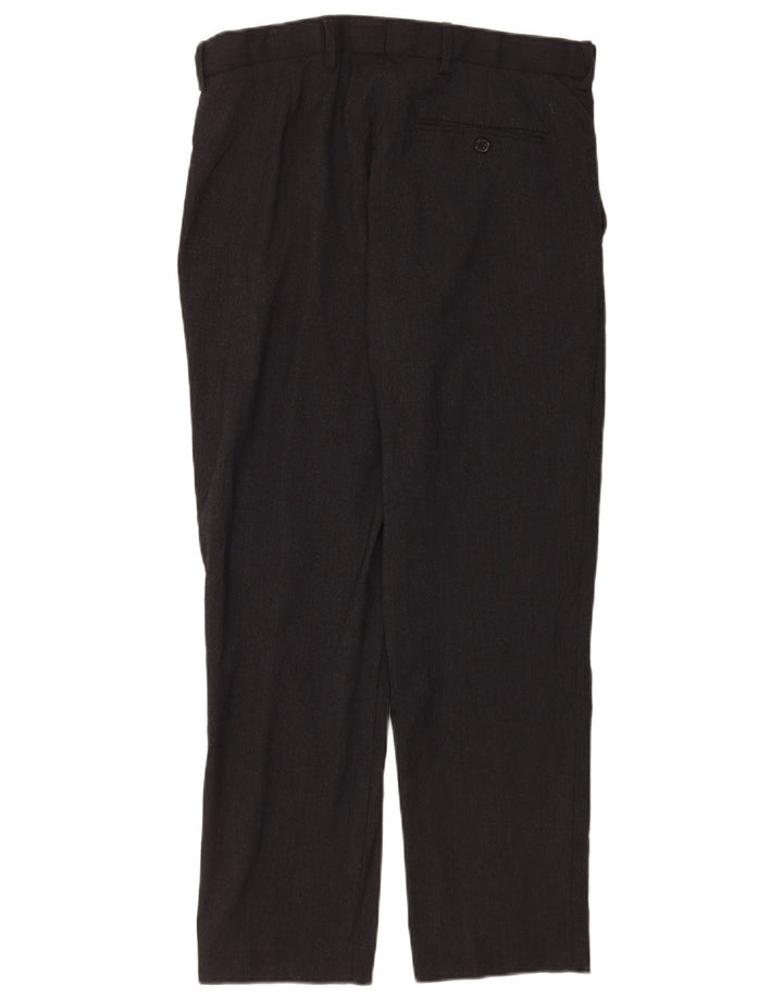 Marks & Spencer Pantalon Chino Droit Homme W32 L29 Gris Moucheté