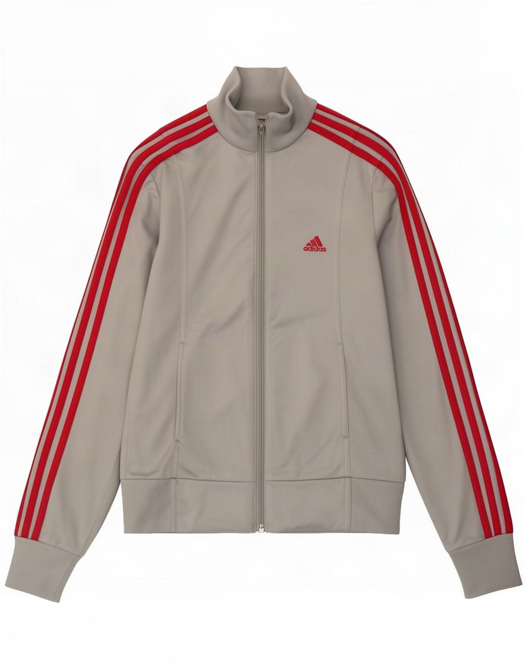 Adidas Veste de survêtement pour femme UK 10 Petit Gris Polyester