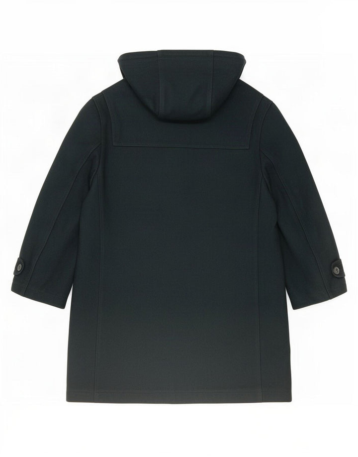 vintage Homme Duffle Coat à capuche IT 46 Petite laine verte