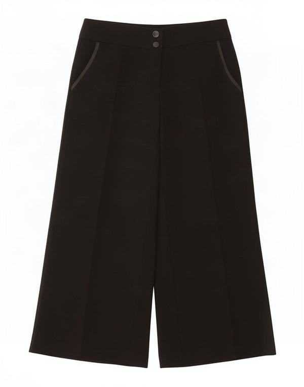 Marks & Spencer Pantalon court décontracté pour femme UK 14 Large W32 L27 Noir