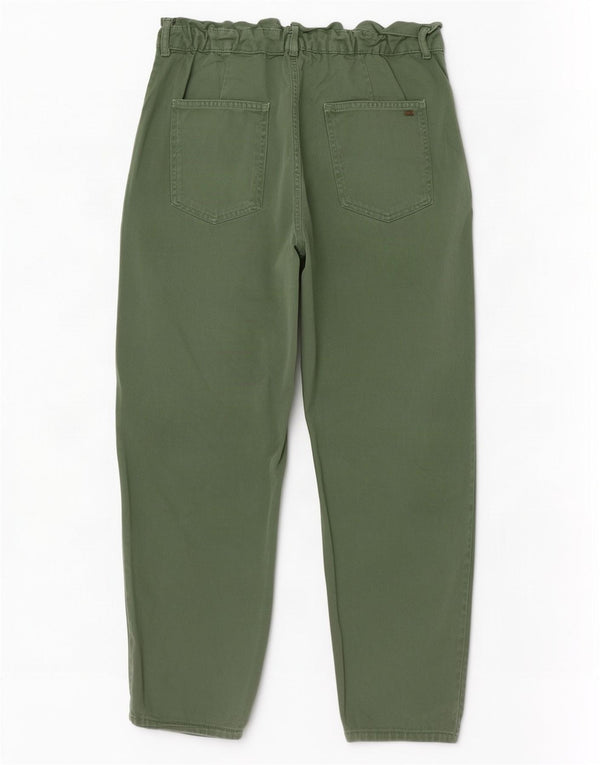 Zara Jean fuselé taille haute pour femme EU 38 Small W28 L26 Coton vert
