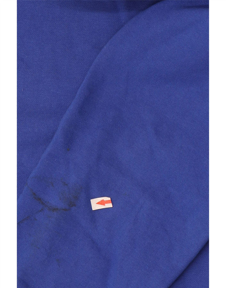 Champion Pull à Capuche Graphique Homme Bleu Moyen Coton