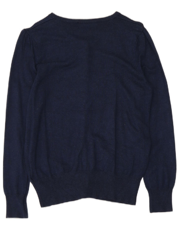 Marks & Spencer Cardigan pour femme en viscose bleu marine moyen UK 12