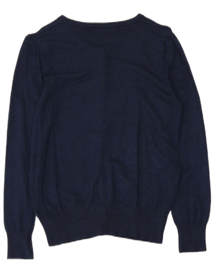 Marks & Spencer Cardigan pour femme en viscose bleu marine moyen UK 12