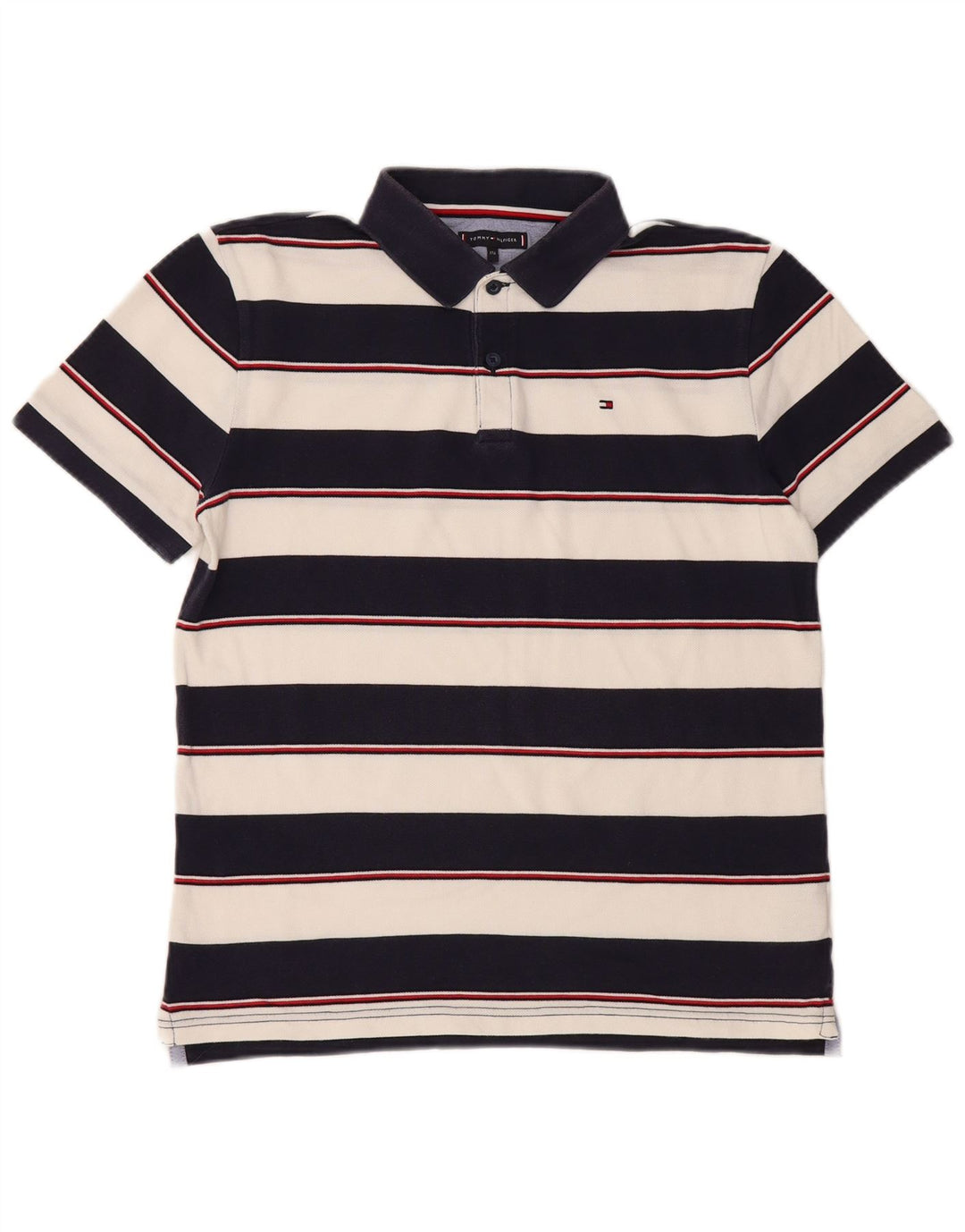 TOMMY HILFIGER Polo Garçon 15-16 ans Bleu Marine Rayé Coton