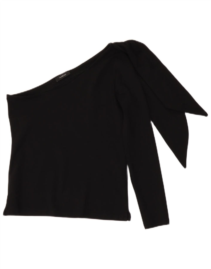 Marks & Spencer Haut asymétrique pour femme UK 10 Small Noir Viscose