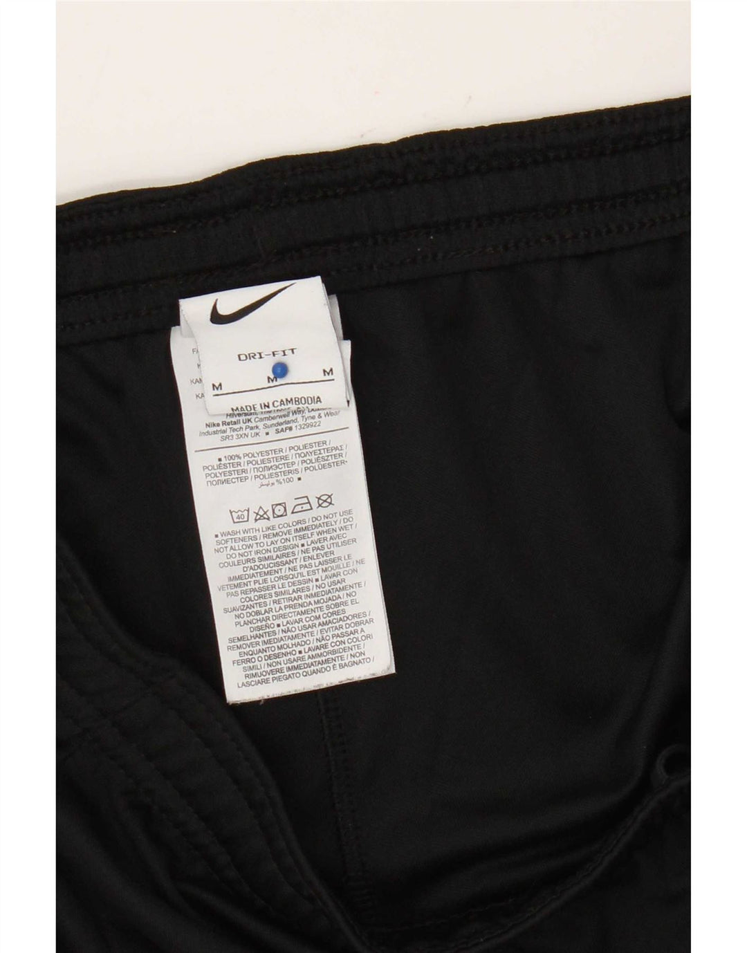 Nike Short de sport Dri Fit pour homme en polyester noir moyen