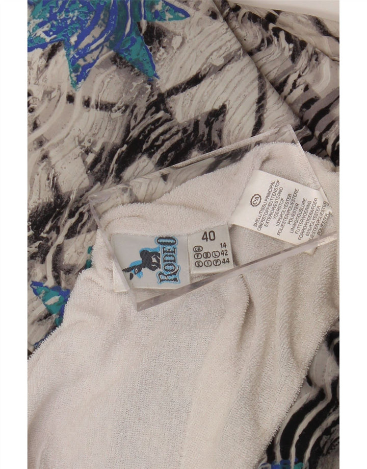 RODEO Veste coupe-vent pour femme UK 14 Large Multicolore Géométrique