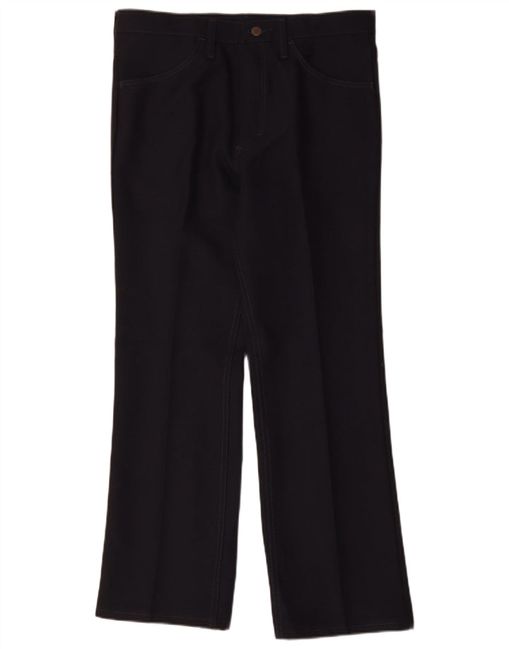 Wrangler Pantalon décontracté droit pour homme W33 L29 Bleu marine Polyester
