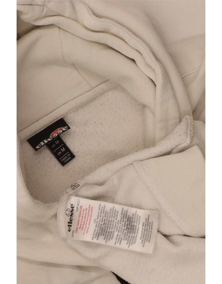 Ellesse Pull à Capuche Duke Graphic Homme Blanc Moyen Coton