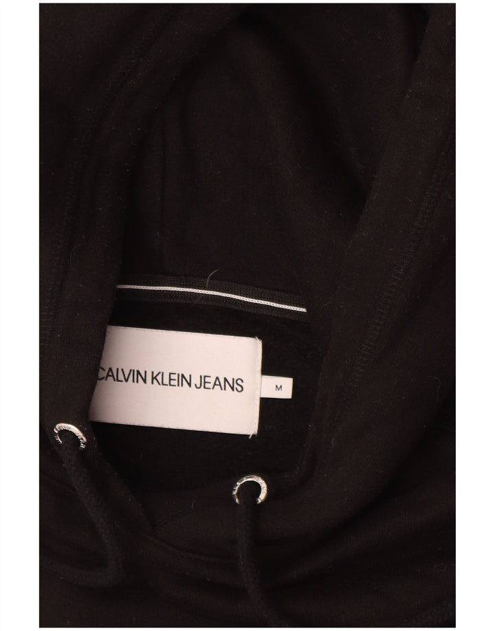 CALVIN KLEIN JEANS Pull à capuche pour femme UK 14 Coton noir moyen