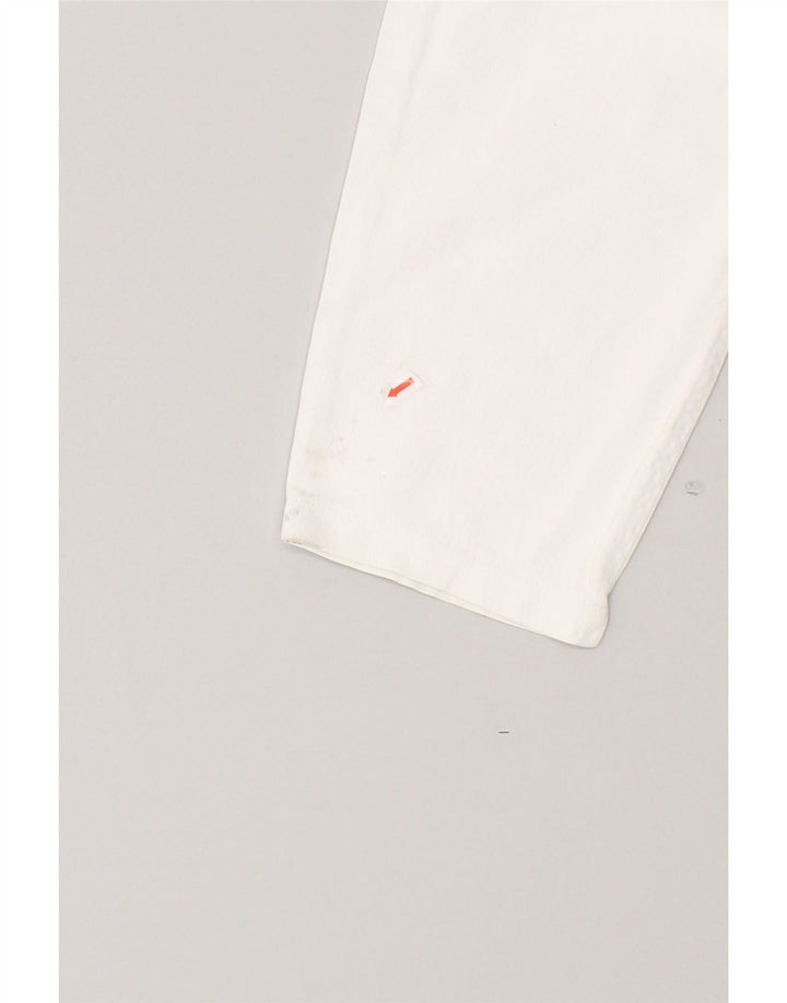 VINTAGE Womens Crop Tapered Jeans W28 L26  White Vintage Vintage and Second-Hand Vintage from Messina Hembry 