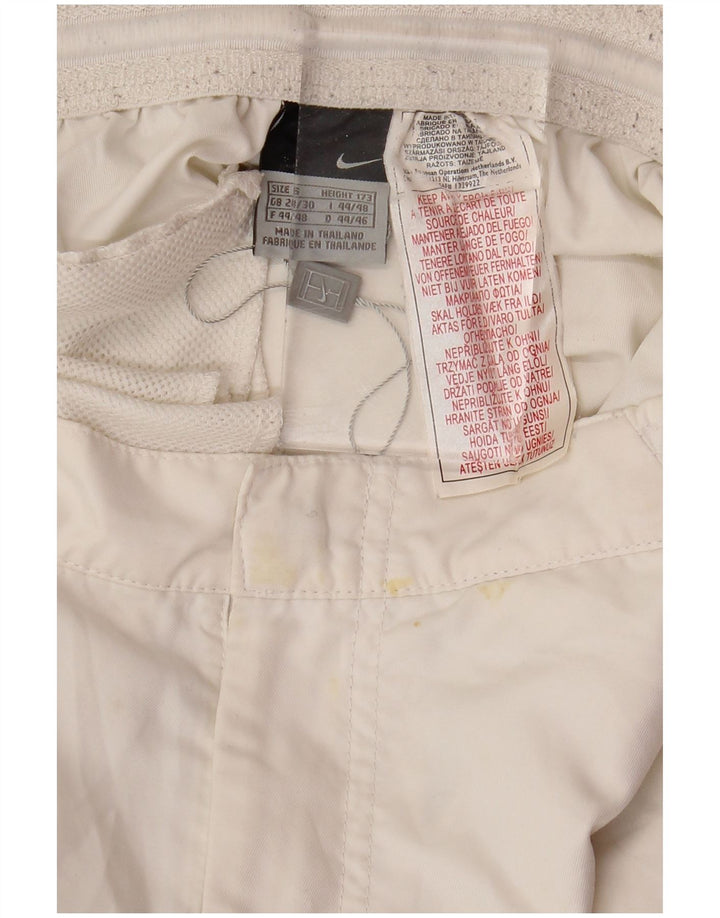 NIKE Short Chino Homme Petit W28 Blanc Polyester