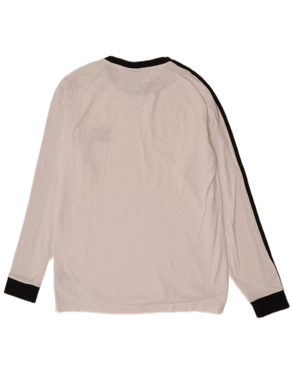 Adidas Haut régulier à manches longues en coton blanc moyen pour homme