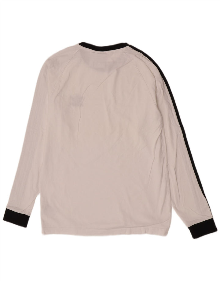 Adidas Haut régulier à manches longues en coton blanc moyen pour homme