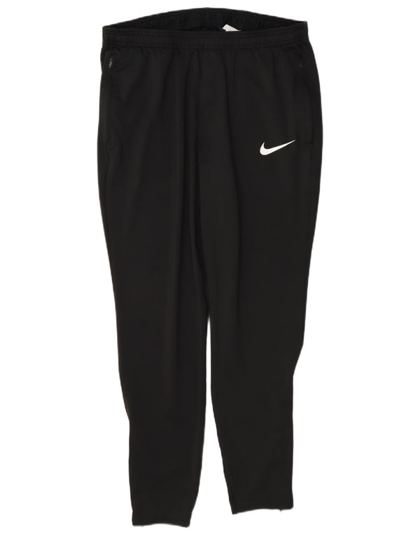Nike Mens Dri Fit Slim Tracksuit Trousers Large Black Colourblock Polyester