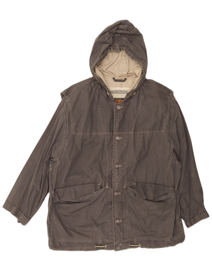 veste coupe-vent à capuche vintage pour homme UK 38 Gris moyen