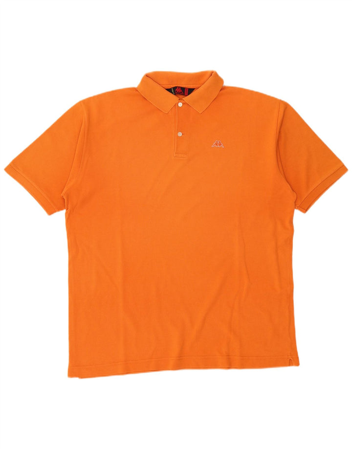Kappa Polo Homme XL Orange Coton