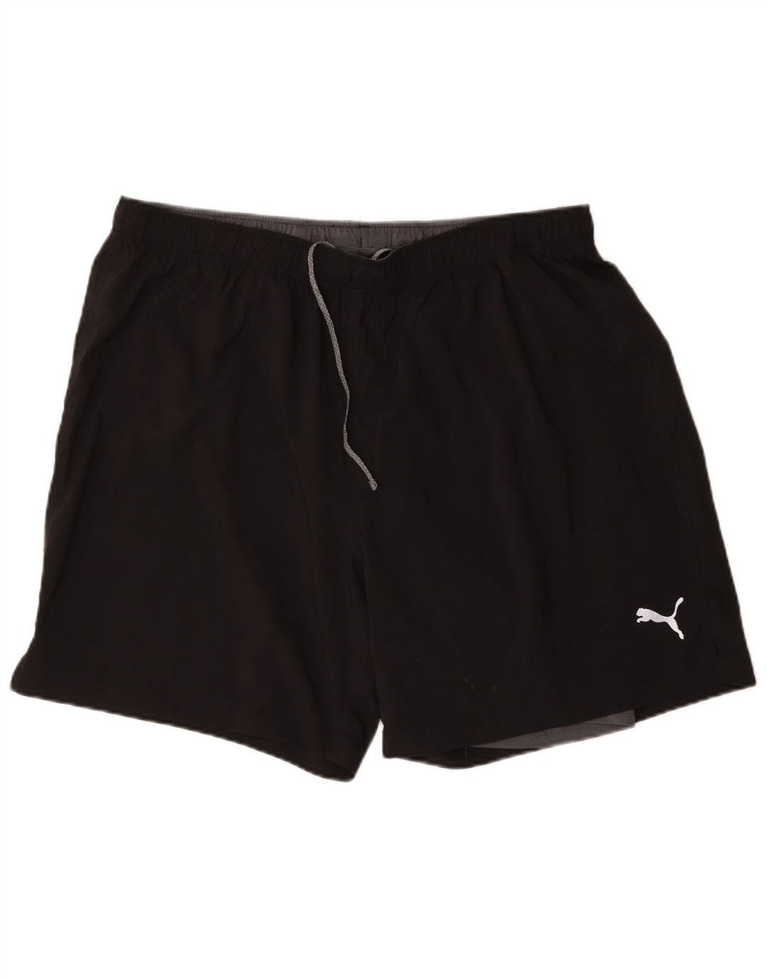 Puma Short de sport graphique pour homme 2XL Noir Polyester