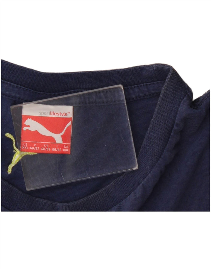 Puma T-Shirt Graphique Homme 2XL Bleu Marine