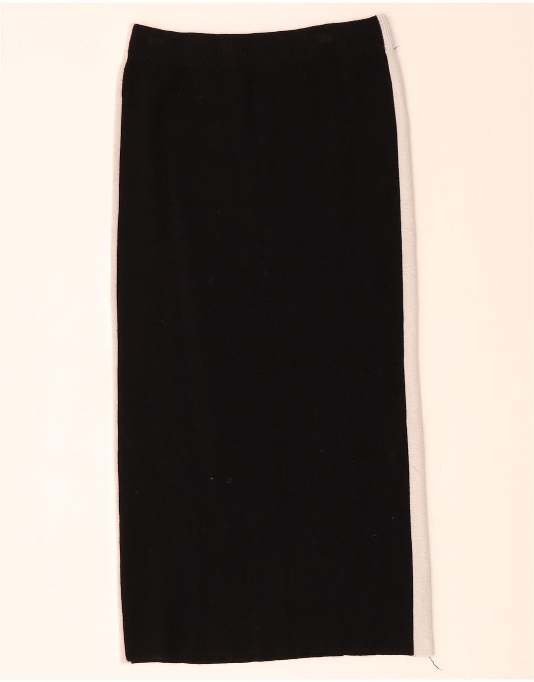 ZARA Femme Jupe Midi Taille Haute Small W26 Noir