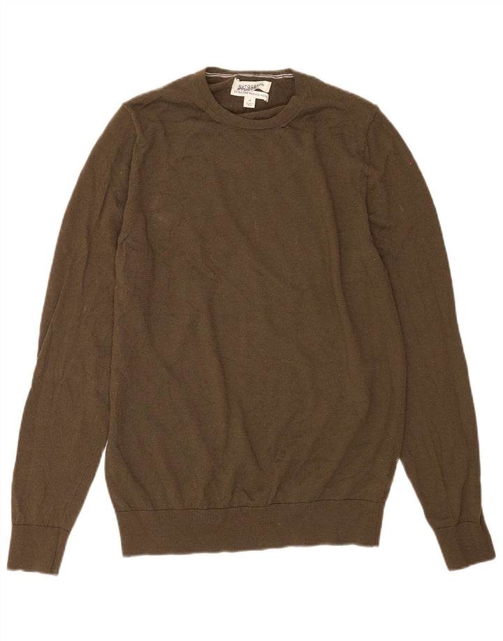 Marks & Spencer Pull à col rond pour femme UK 14 Kaki moyen