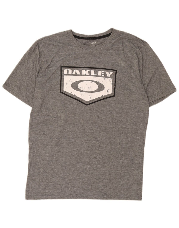 Oakley T-shirt graphique coupe régulière pour homme, grand gris