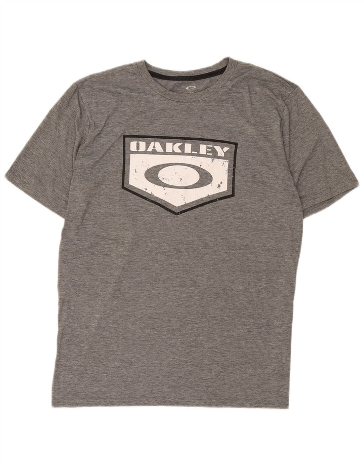 Oakley T-shirt graphique coupe régulière pour homme, grand gris