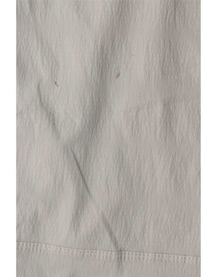 ATHLETA Pantalon court droit pour femme US 12 Large W32 L24 Nylon blanc