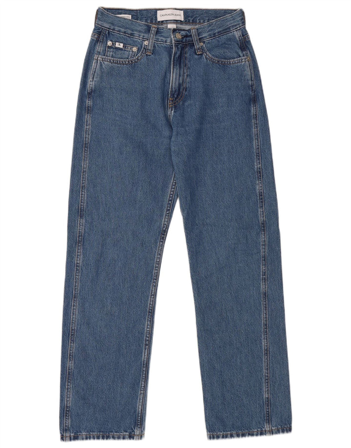 Calvin Klein Jean droit femme W26 L28 bleu coton