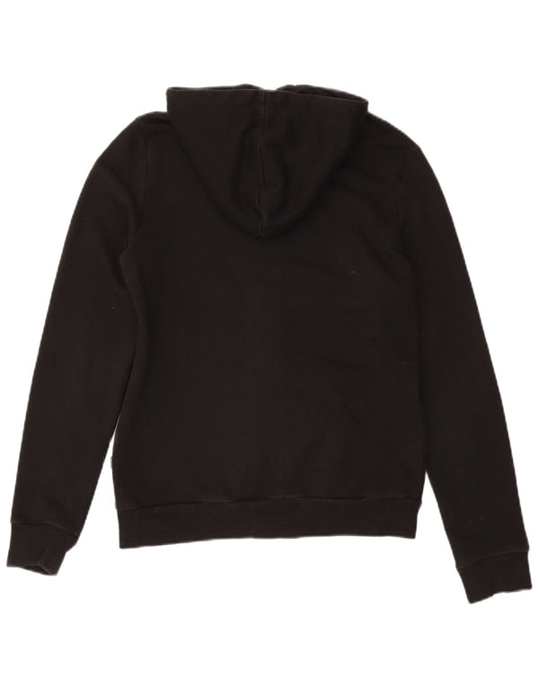 Puma Pull à capuche graphique zippé pour femme UK 14 Noir moyen