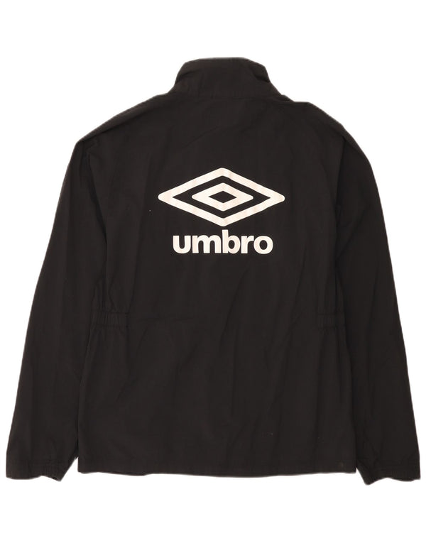 Umbro Veste de pluie graphique pour femme UK 14 Nylon noir moyen