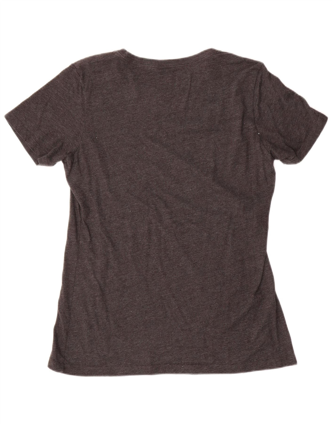 Eddie Bauer T-shirt graphique pour femme UK 14 Grand coton gris