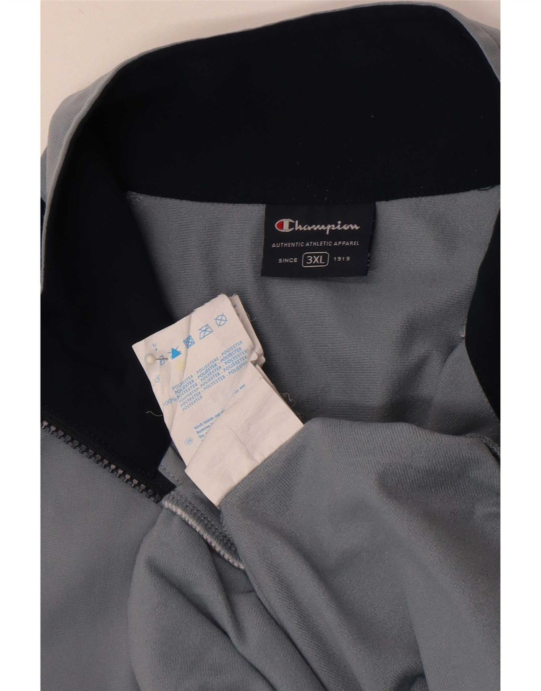 Champion Veste de survêtement pour homme 3XL Gris Colorblock Polyester