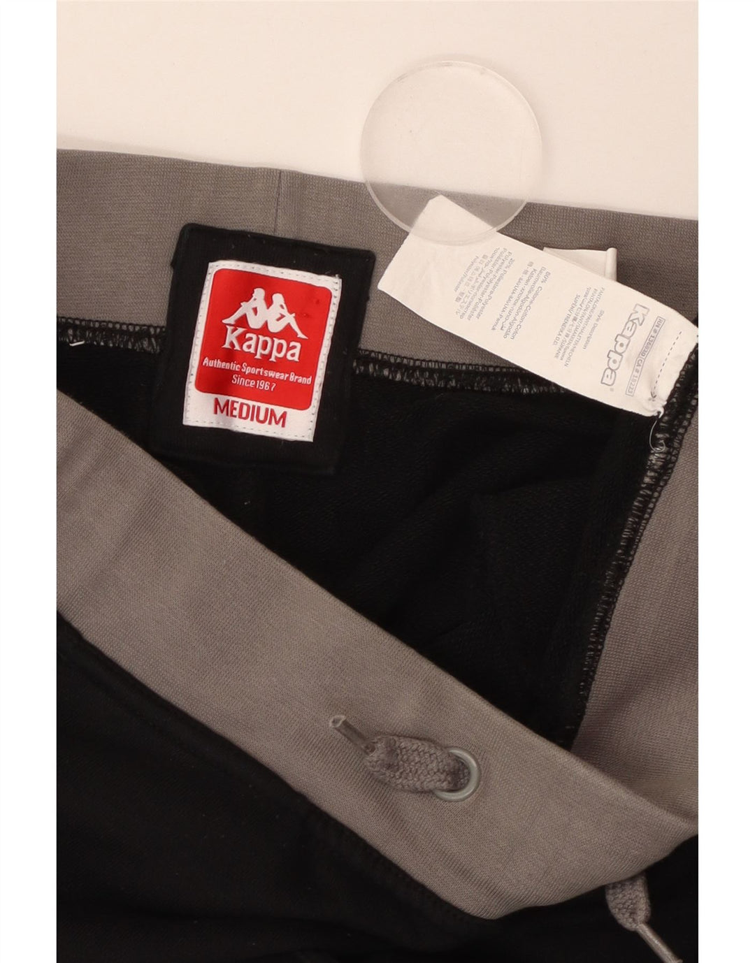 Kappa Pantalon de survêtement pour femme en coton noir moyen UK 44