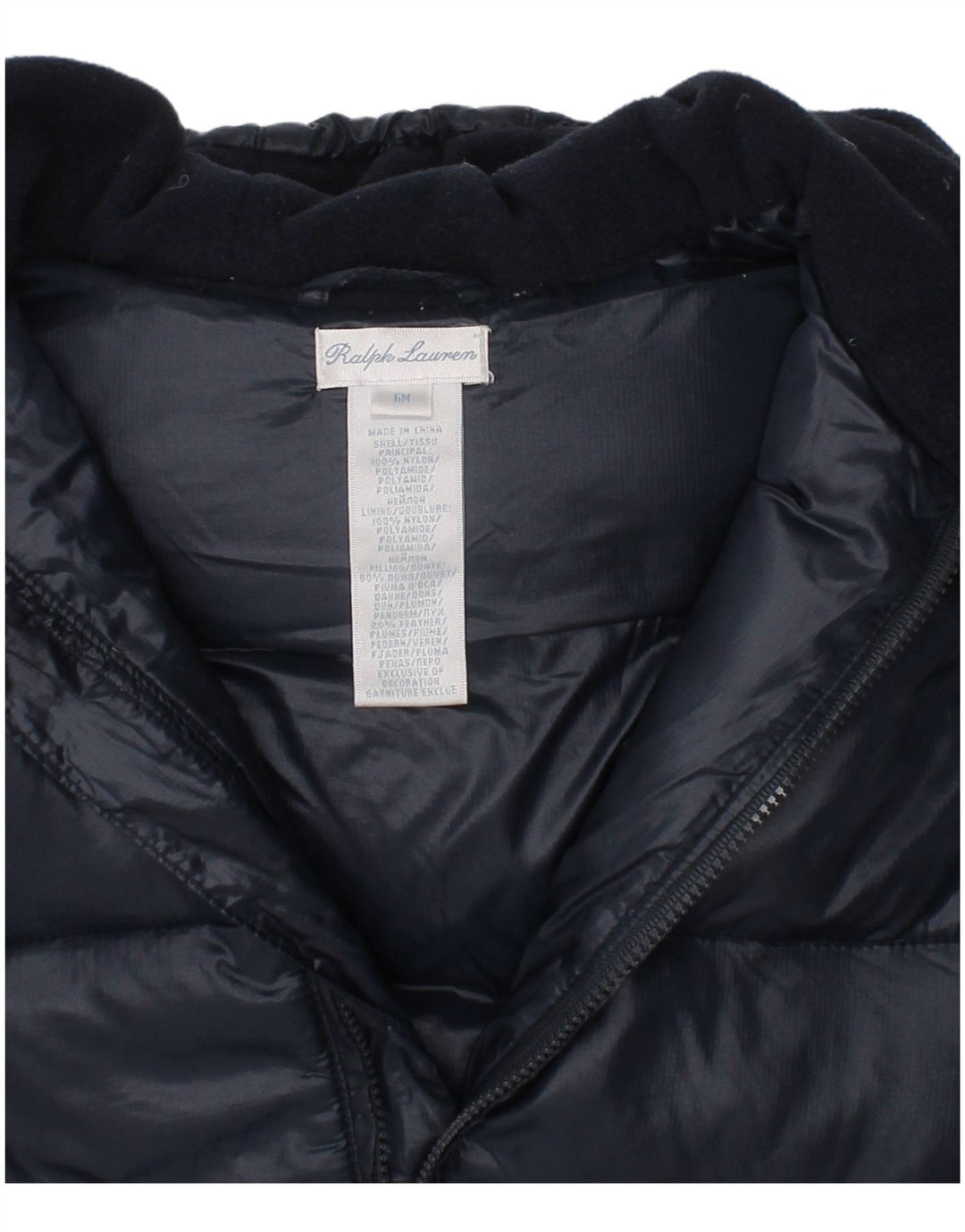 Ralph Lauren Combinaison rembourrée à capuche pour bébé garçon 3-6 mois Bleu marine Hiver