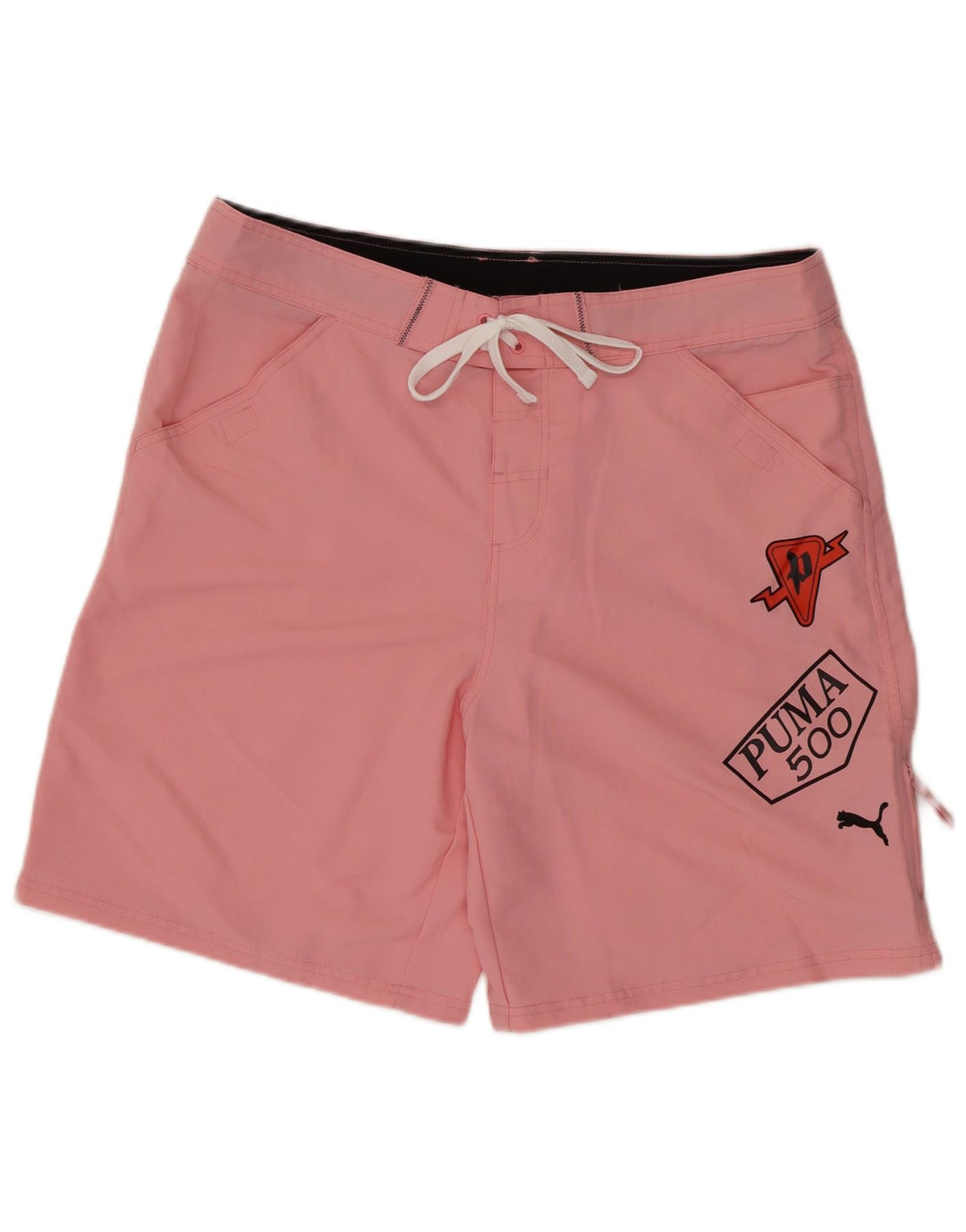 Puma Short de Bain Graphique Homme Rose Large