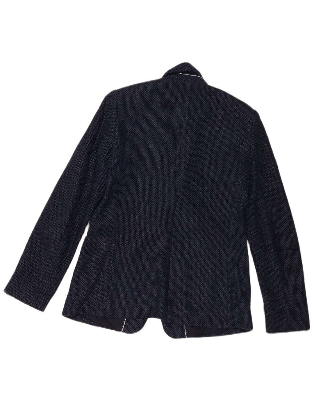 Massimo Dutti Veste Blazer 1 Bouton Femme EU 40 Coton Bleu Marine Moyen