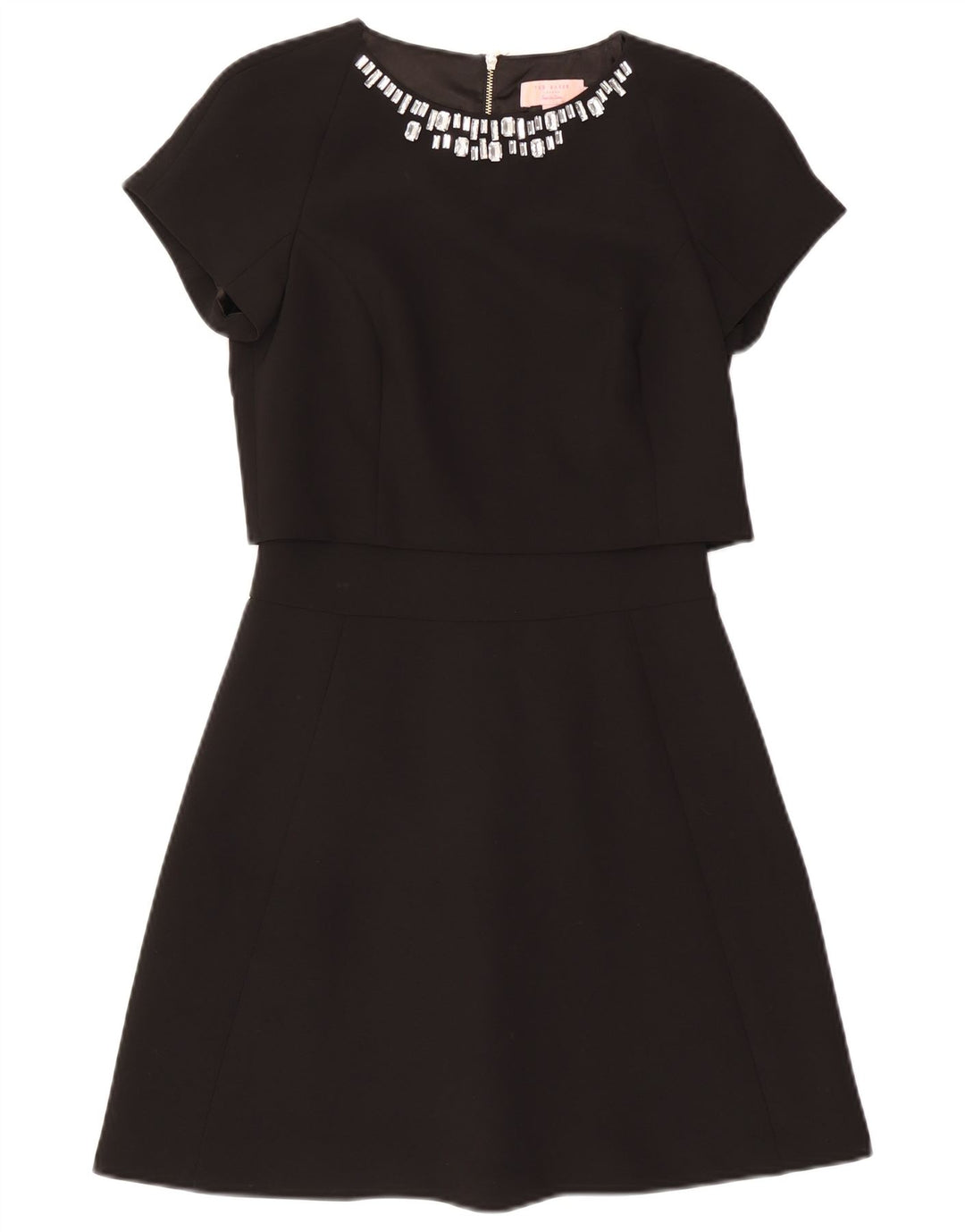Ted Baker Robe trapèze pour femme Taille 0 2XS Noir Polyester