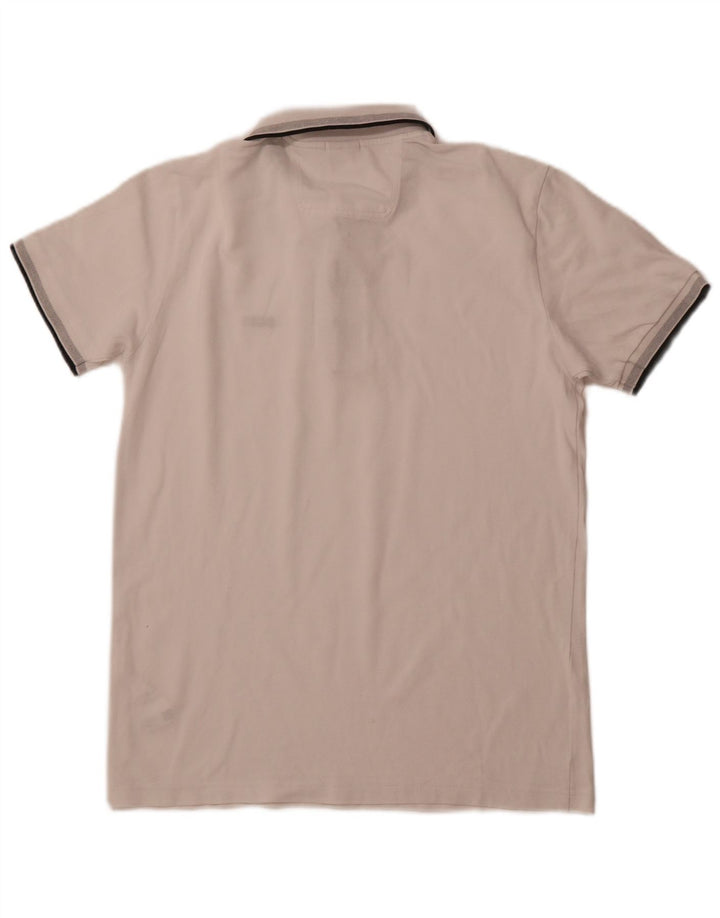 HUGO BOSS Polo Regular Fit Homme Blanc Coton