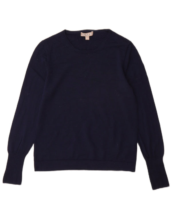J. Crew Pull col bateau pour femme UK 10 Small Bleu marine