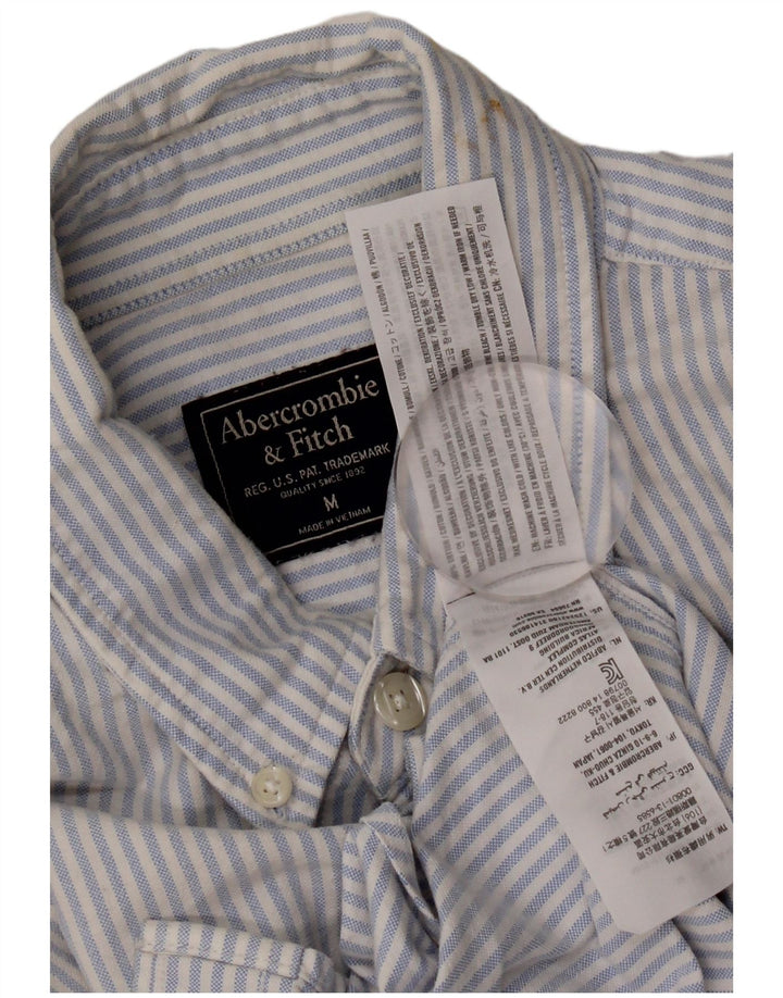 Abercrombie & Fitch Chemise Homme Coton Rayé Bleu Moyen
