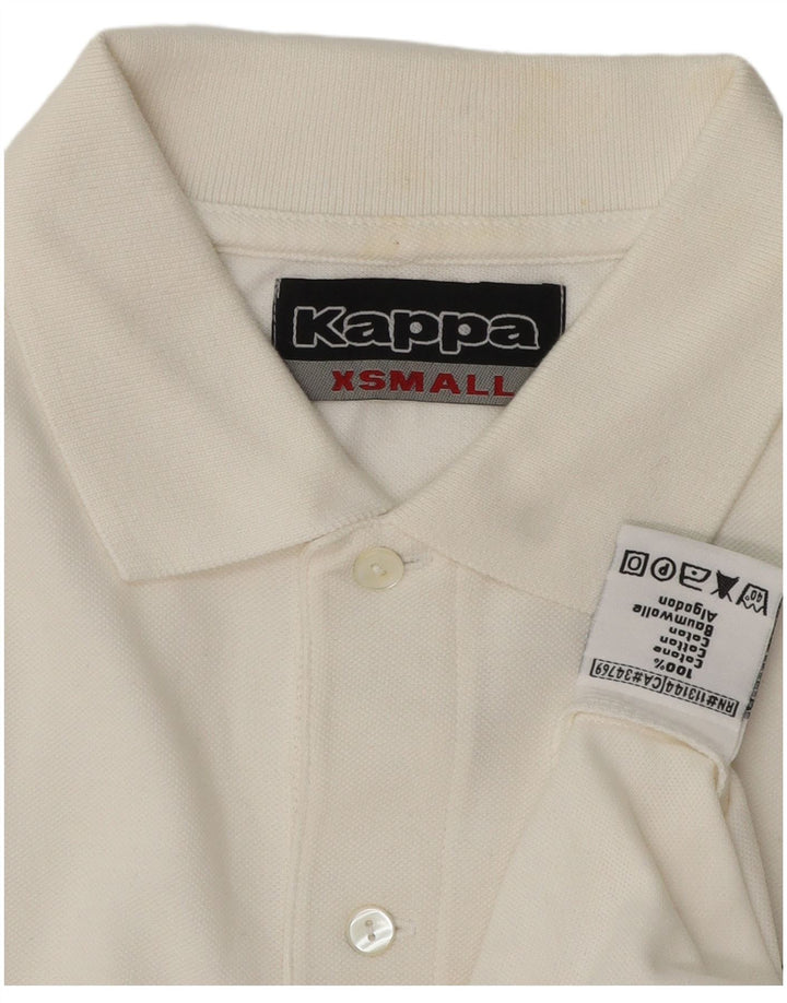 Kappa Polo à manches longues pour homme XS Blanc Coton