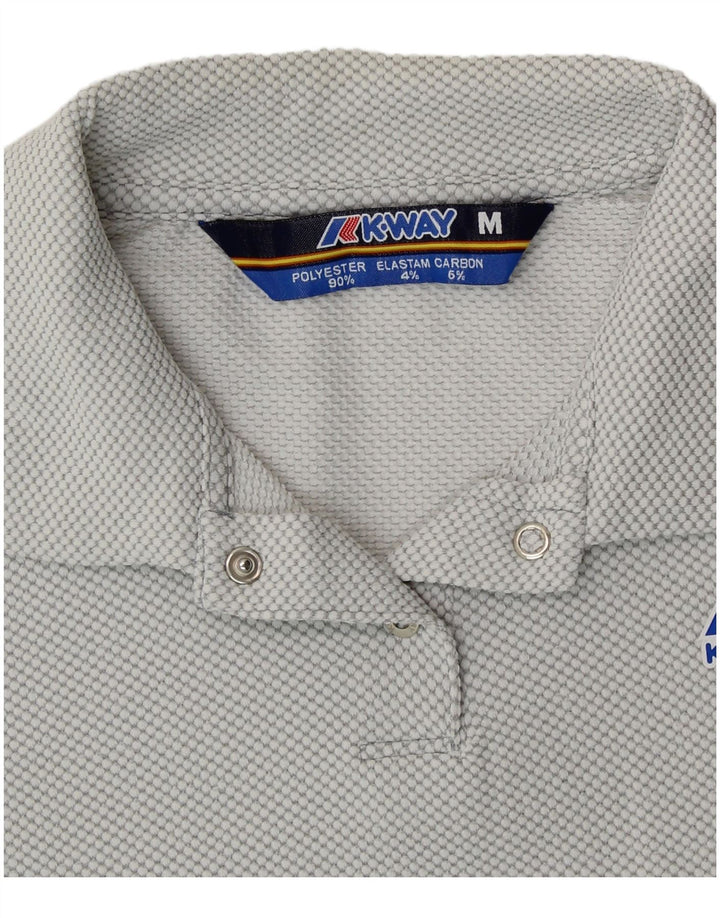 K-WAY Polo Femme UK 14 Gris Moyen Polyester
