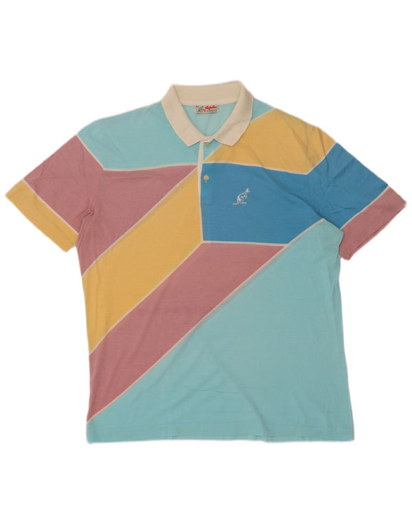 AUSTRALIAN L'ALPINA Polo Homme IT 54 XL Multicolore Colourblock