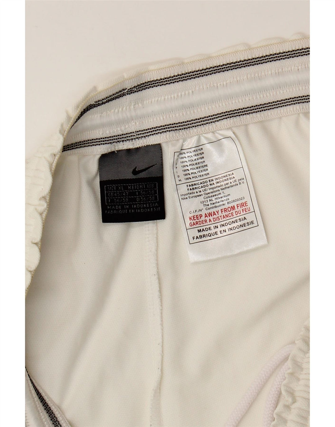 Nike Short de sport pour homme XL Blanc Polyester