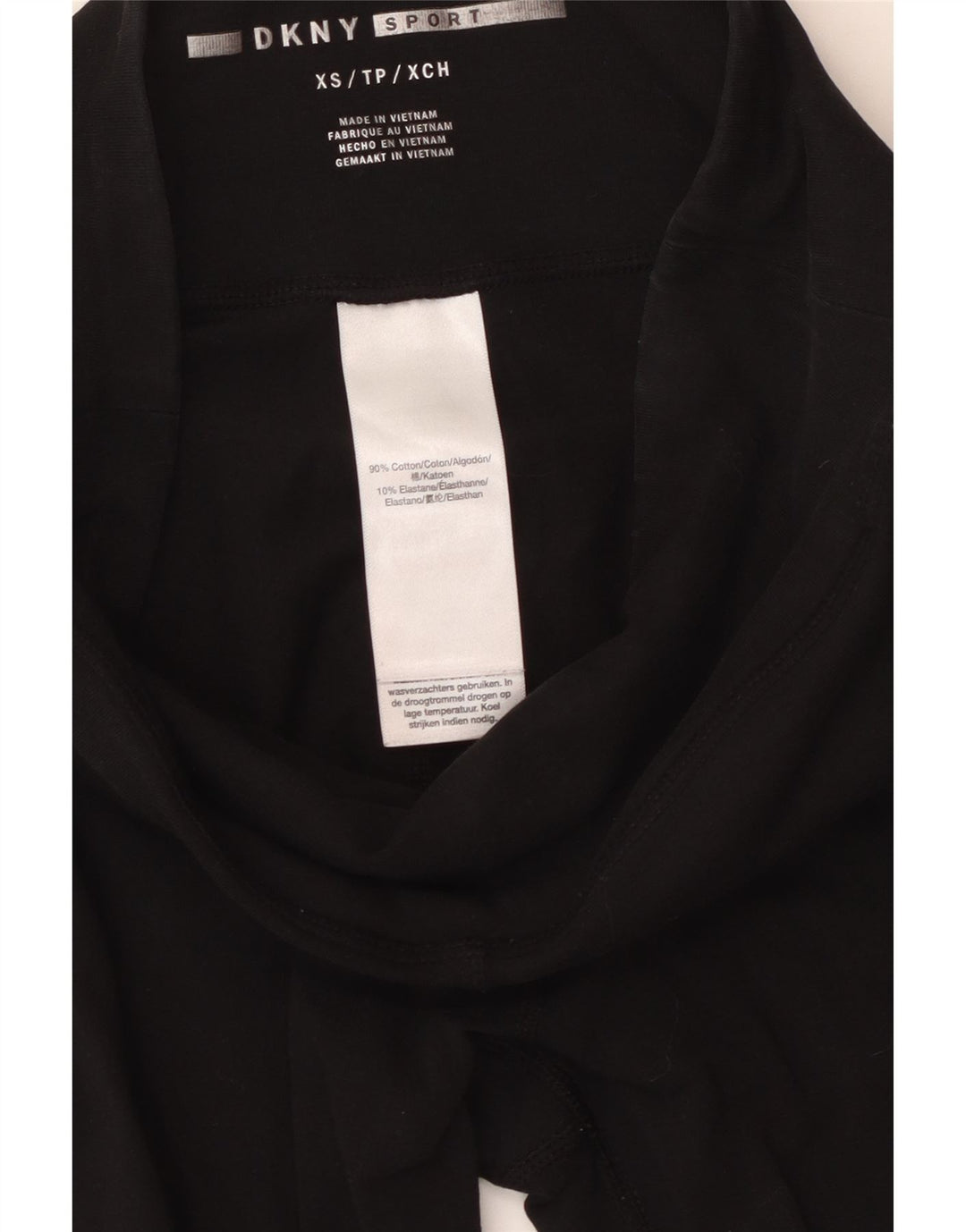 Dkny Leggings graphiques pour femmes UK 4 XS coton noir