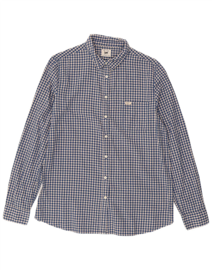 LEE Chemise Homme Grand Bleu Vichy Coton